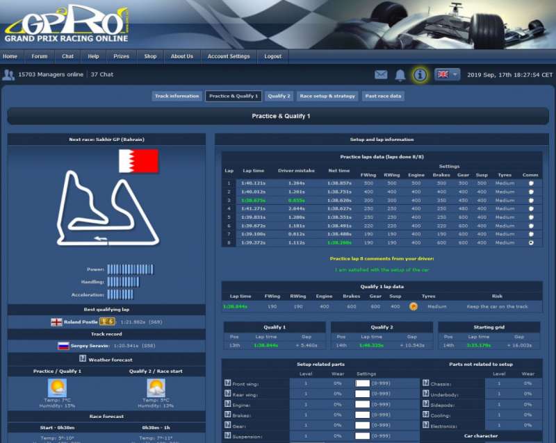 Grand Prix Racing Online online formula one game