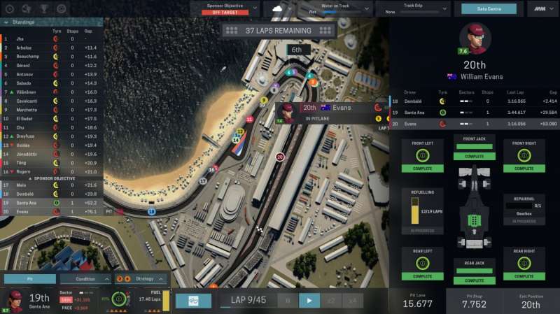 Motorsport Manager online formula one game
